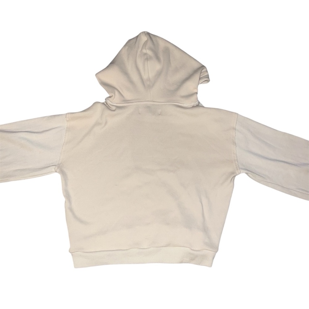 Free People Beach Cropped Cream Pullover Hoodie - Picture 2 of 4